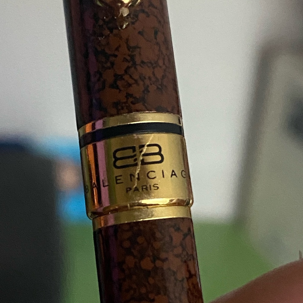 Balenciaga pen and a Pierre Cardin pen